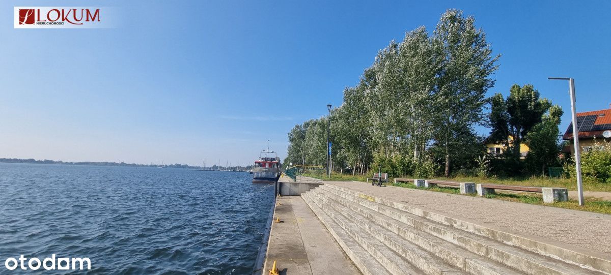 Działka budowlana nad wodą, wyjście na promenadę