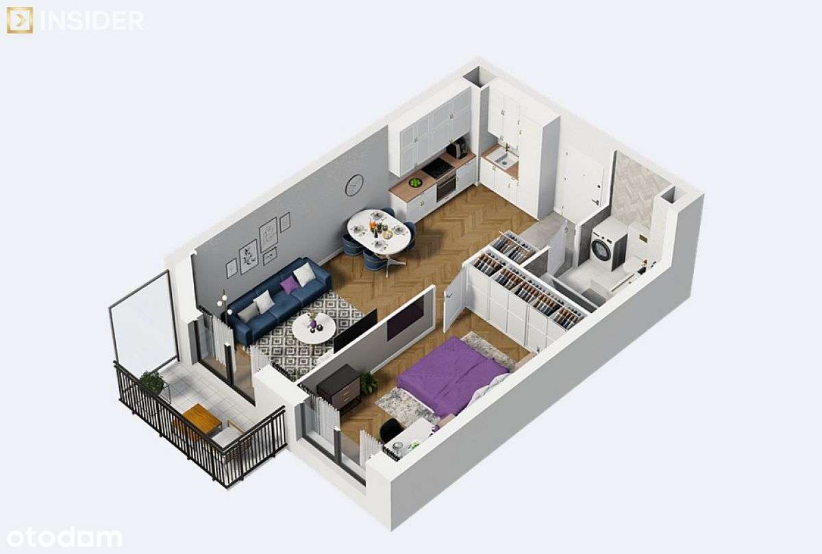 Zamieszkaj od dziś. Gotowe 2 pokojowe-13