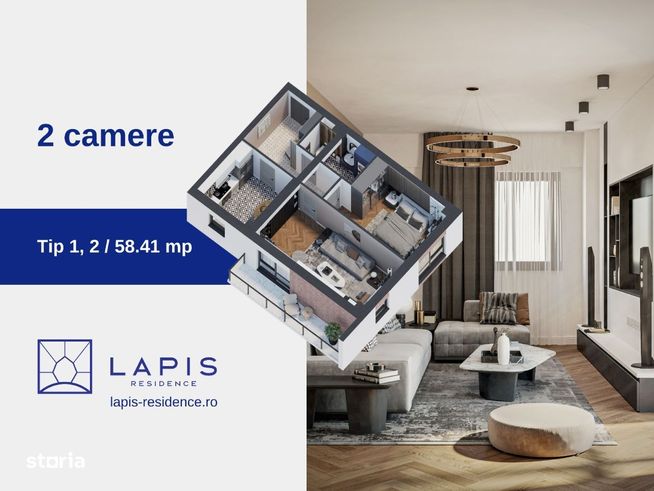 LAPIS RESIDENCE - Complex deosebit sos. Iasi-Voinesti, Ap. 2 camere D