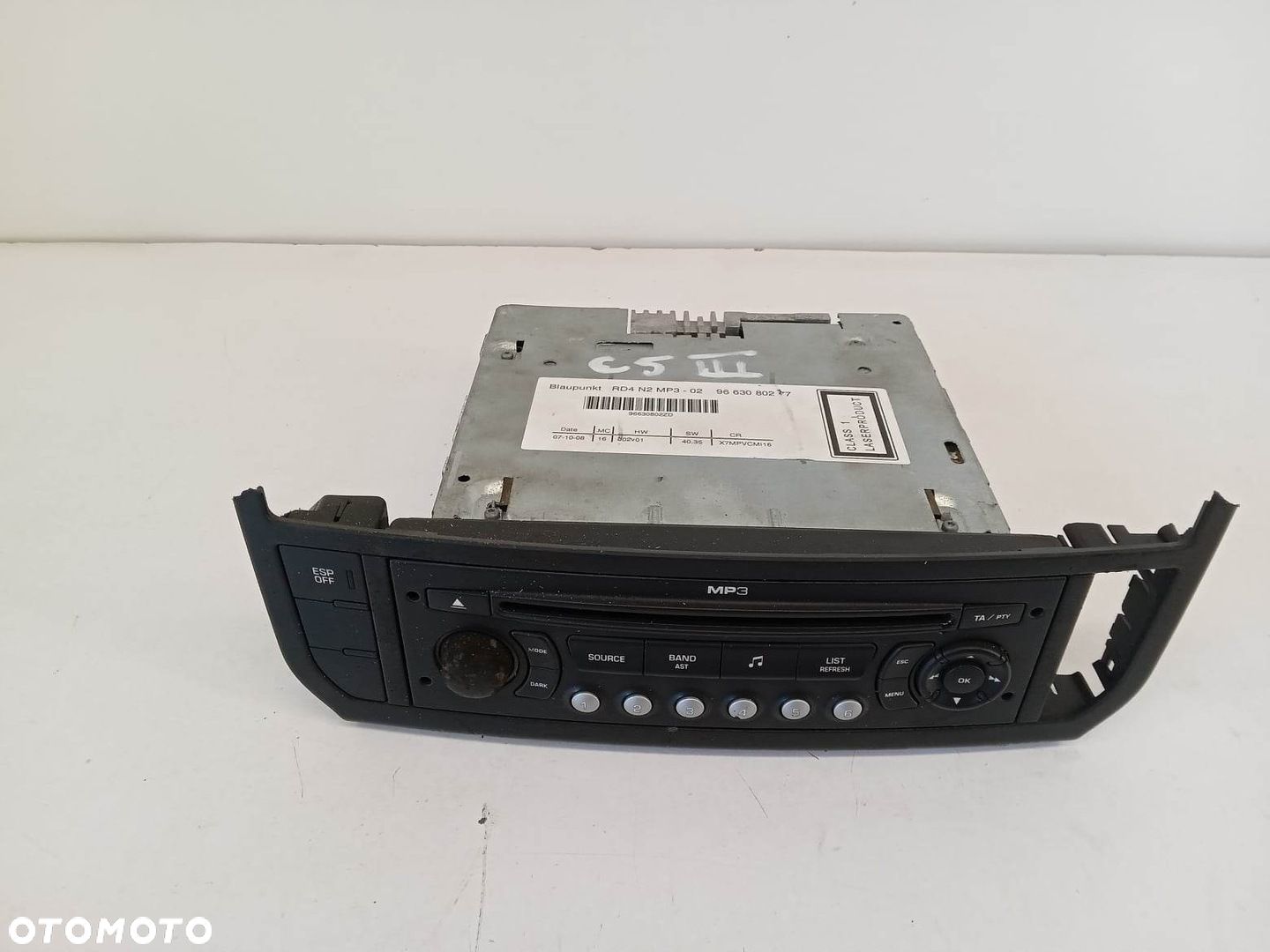 RADIO CD CITROEN C5 III X7 08-13 - 1