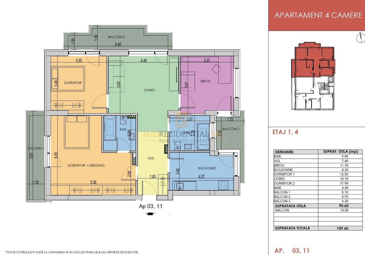 Grand Arena Mall - 4 camere, decomandat, 109 mp, mutare imediata-7