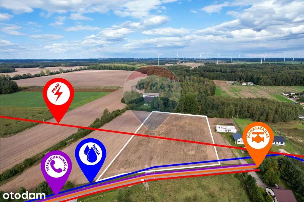 Działka siedliskowa przy lesie 1,1 ha – Wrześnica-3