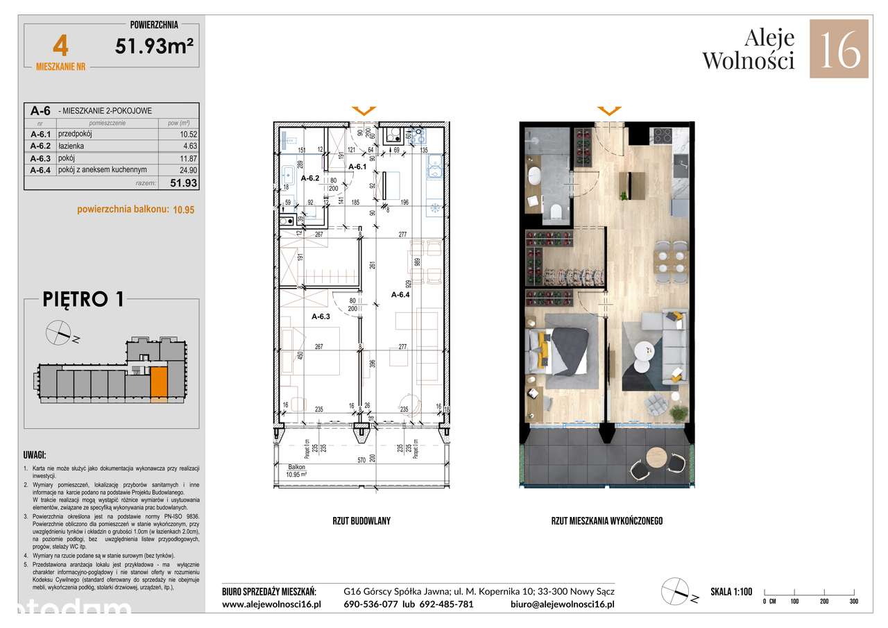 ALEJE WOLNOŚCI 16 - NOWE MIESZKANIE W STANIE DEWELOPERSKIM - Pełny obrazek: 2/11