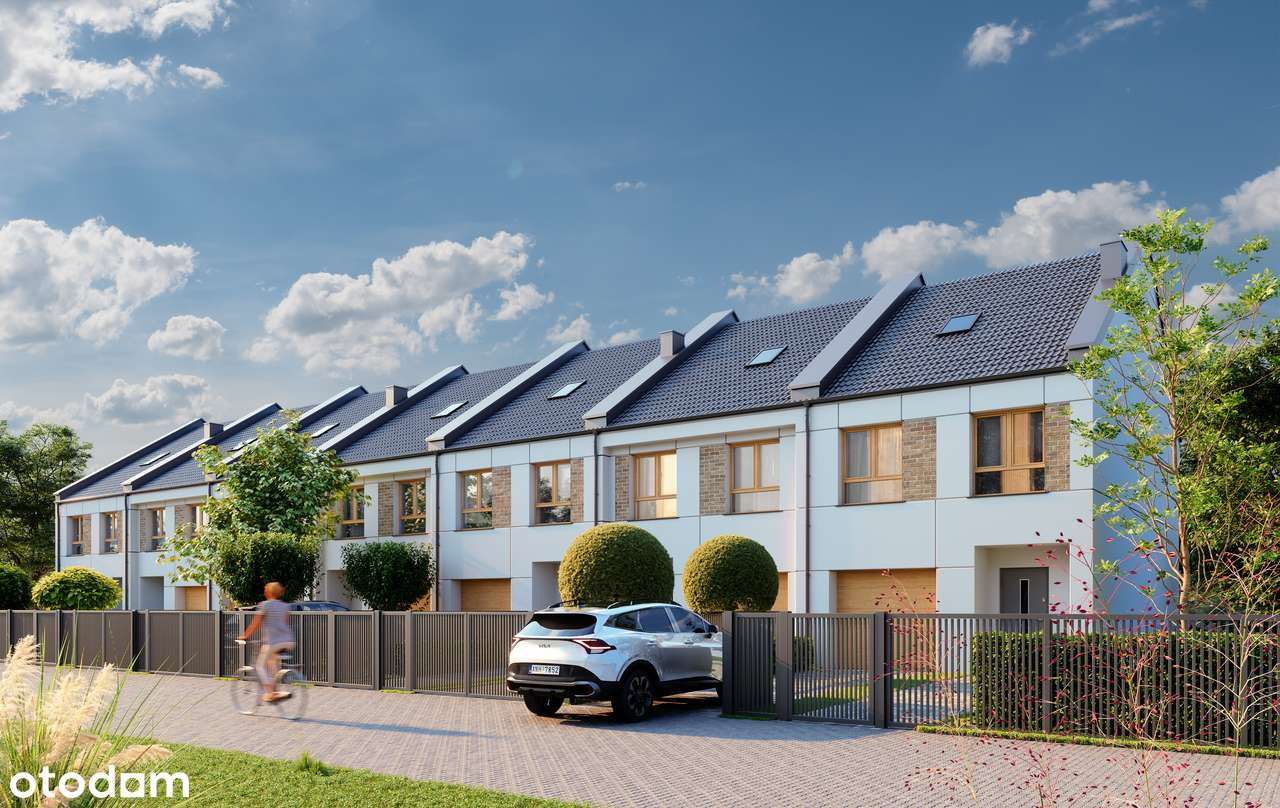 Dom szeregowy z garażem i poddaszem w Zielonce, 126m2, poddasze 60 m2