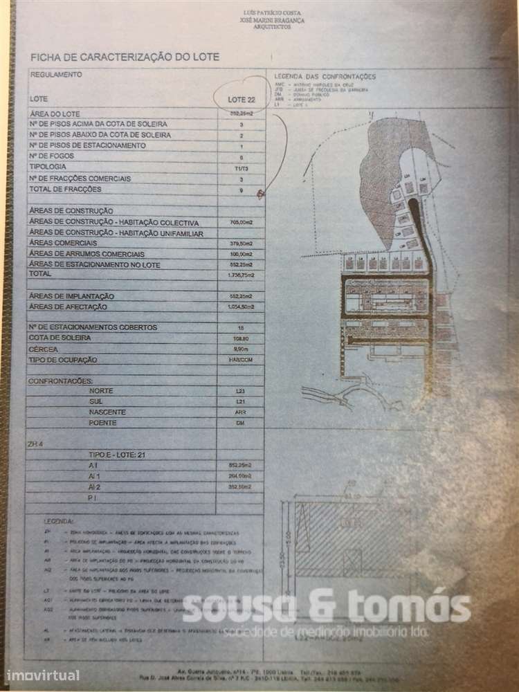 Terreno Para Construção  Venda em Leiria, Pousos, Barreira e Cortes,Le - Grande imagem: 2/2