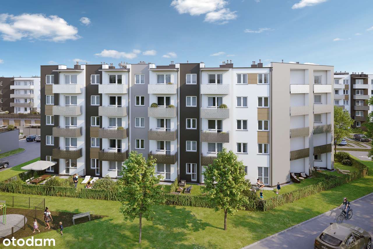 Mieszkanie dwupokojowe 35,86mkw z balkonem, F1/P2/5 - Pełny obrazek: 3/8