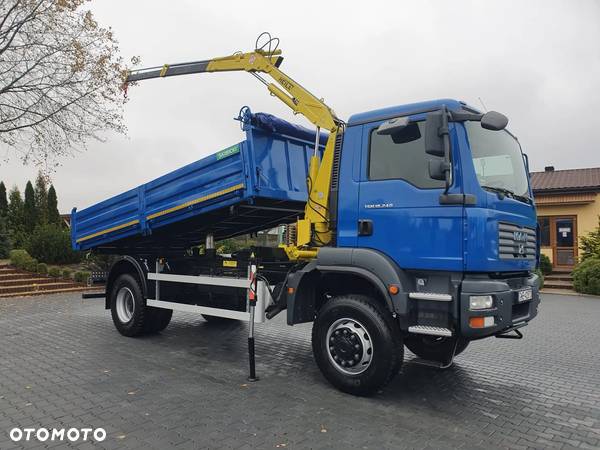 MAN TGM 18.240 4x4 Wywrotka 3 Str. + HDS - 2