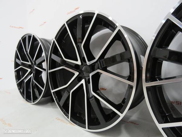 Jantes Look Audi RS6 19 x 8.5 et45 5x112 Pretas/ Polidas - 7