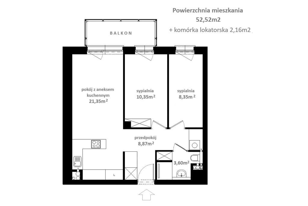 Kołobrzeg przestronne mieszkanie 3 pokojowe z 2 miejscami parkingowymi-17