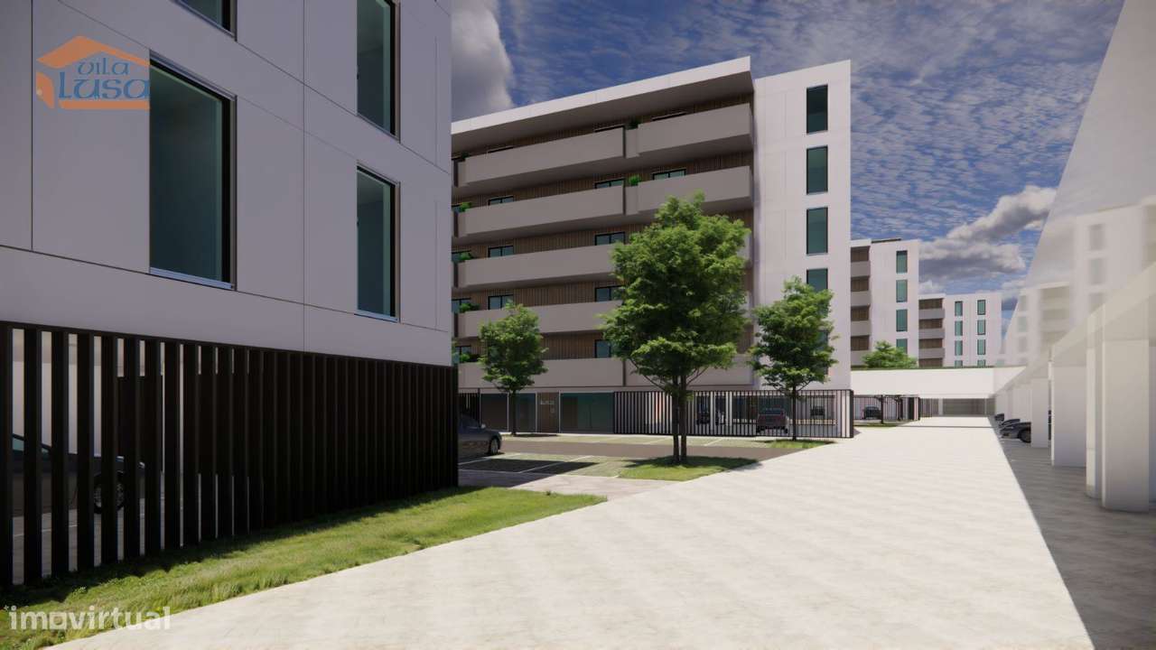 Apartamento T1 Novo varanda e lugar de garagem Vilar de Paraiso, Vi...-8