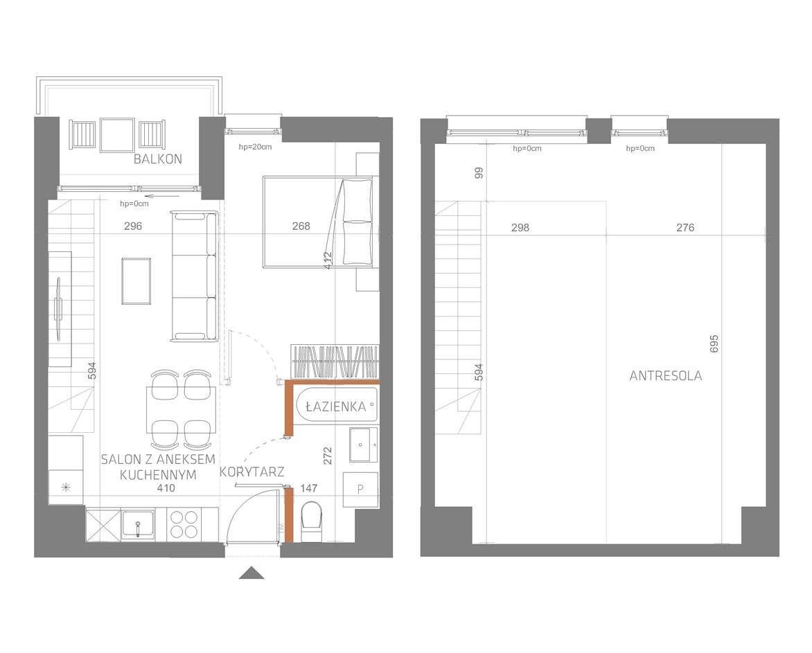 InCity - Apartament dwupoziomowy 84/M3 - Pełny obrazek: 2/19