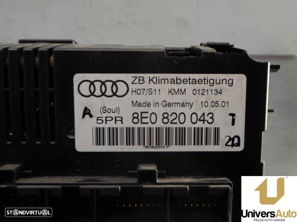 COMANDO CLIMATIZADOR AUDI A4 2001 -8E0820043 - 2