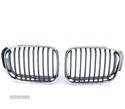 GRELHAS FRONTAIS PARA BMW E46 98-01 LOOK M PRETO CROMADO - 2