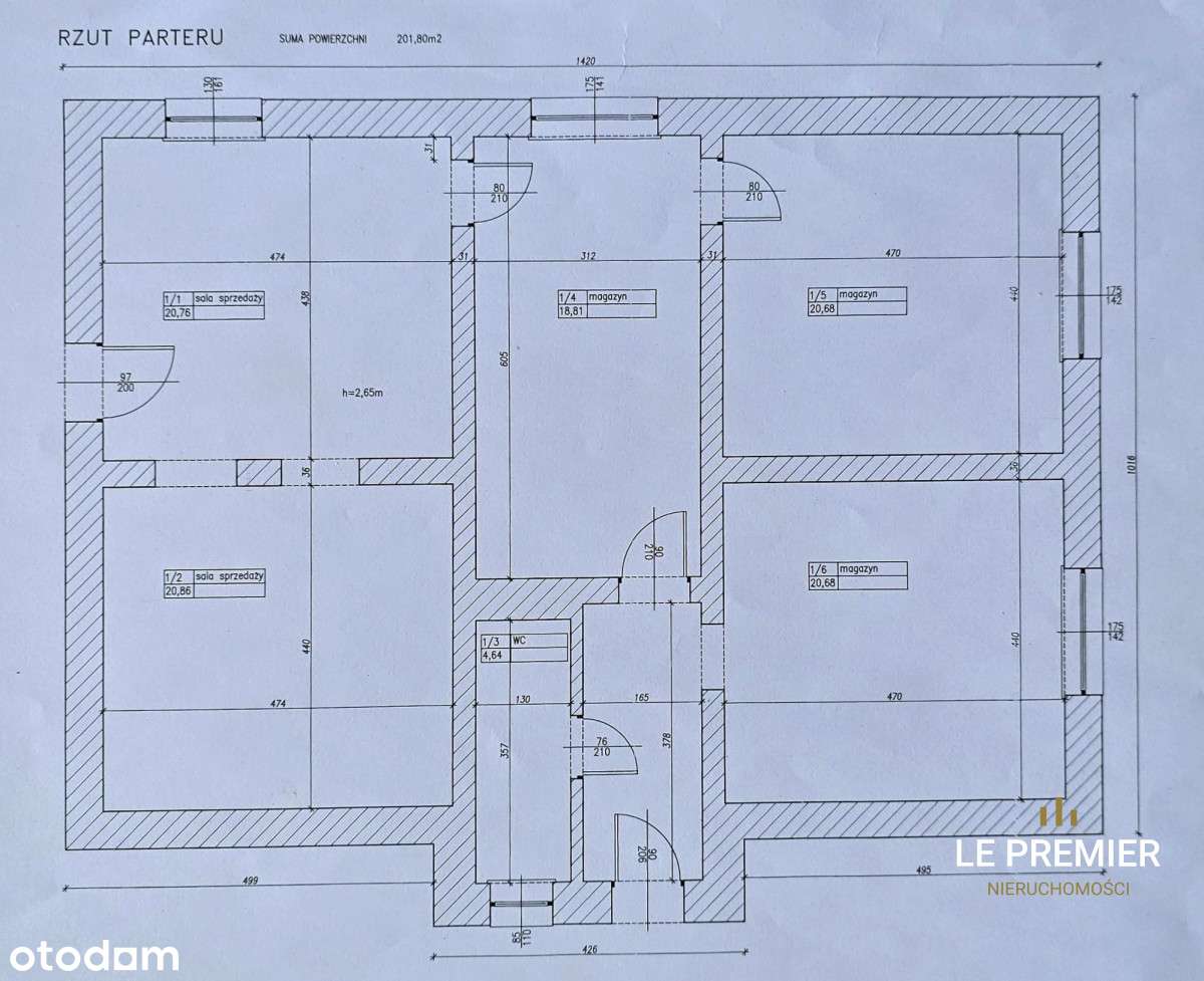 Dom z lokalem usługowym i magazynem – Małomicka-5