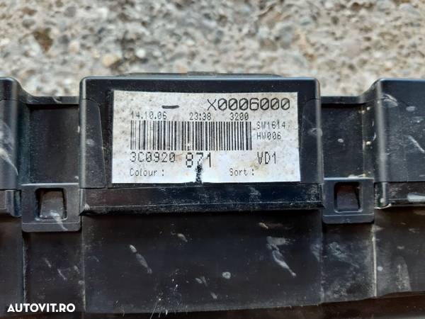 Ceasuri bord VW Passat B6 cod 3C0 920 871 - 2