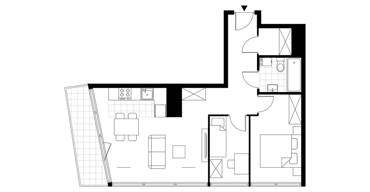 3-pokojowe mieszkanie 57m2 + balkon Bezpośrednio - Pełny obrazek: 5/10