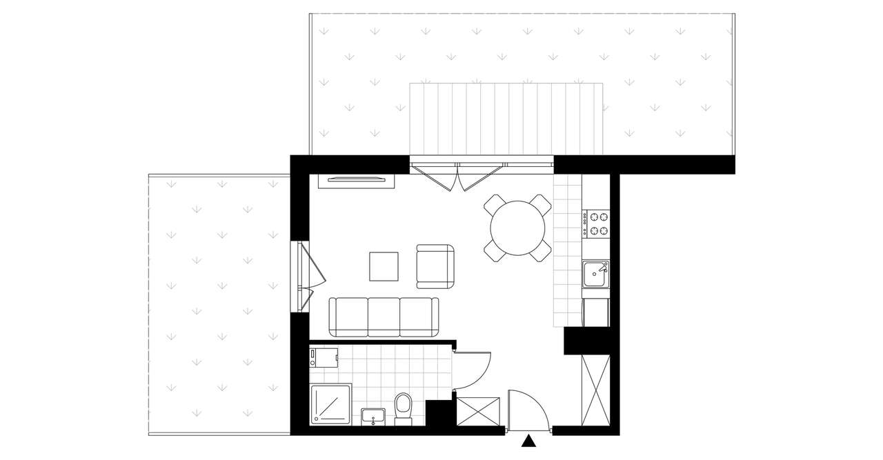 1-pokojowe mieszkanie 32m2 + 2 ogródki - Pełny obrazek: 3/8