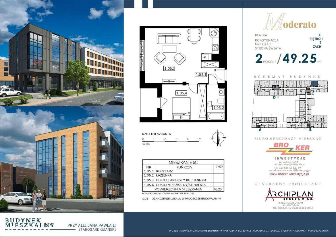Moderato I​I​I | mieszkanie 2-pok. | C5 - Pełny obrazek: 2/9