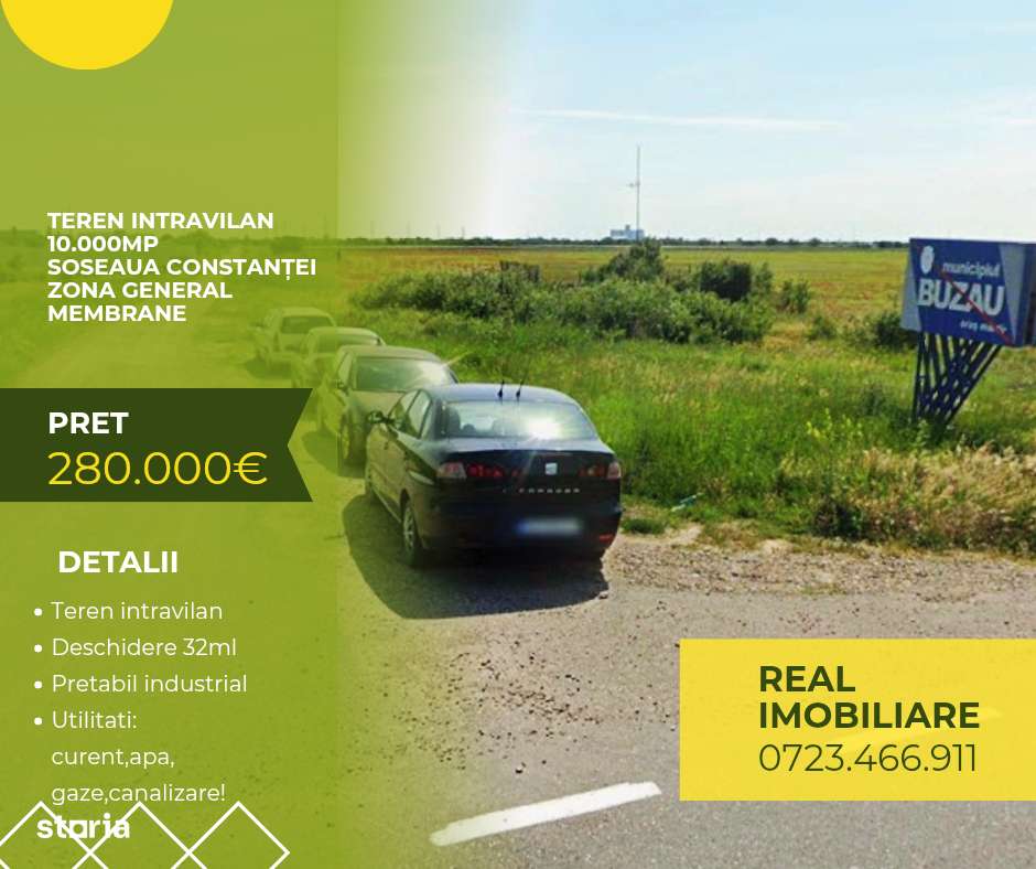 Teren intravilan Zona General Membrane ! - Imagine principală: 1/4