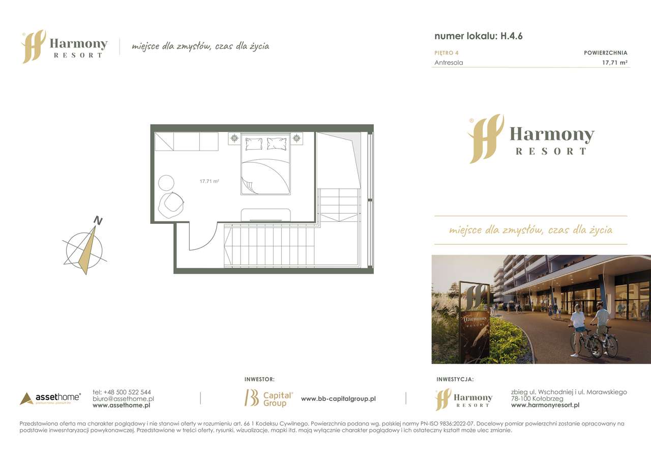 Harmony Resort | apartament 2-pok. | H.4.6 - Pełny obrazek: 2/7