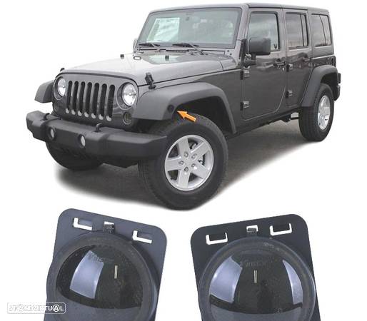 PISCAS LATERAIS PARA JEEP WRANGLER JK 07-17 LED PRETO - 1