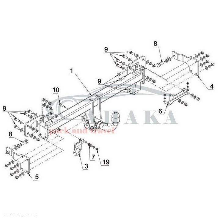 Hak Holowniczy Automat Do Mb Mercedes Benz C Klasa S205 Kombi 2014-2018 - 2