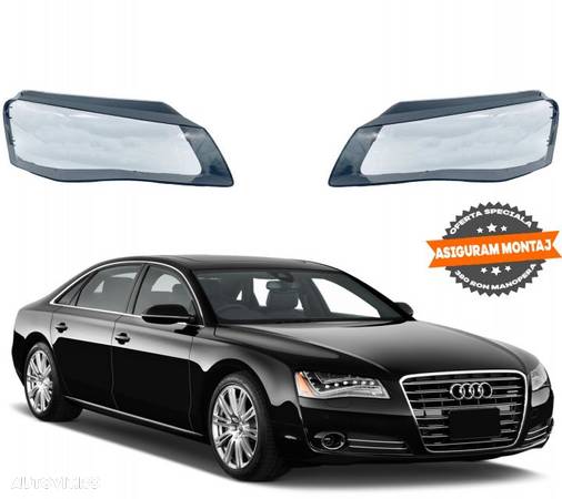 Pachet Sticla Sticle Far Stanga Dreapta Audi A8 D4/4H 2010 2011 2012 2013 2014 - 1