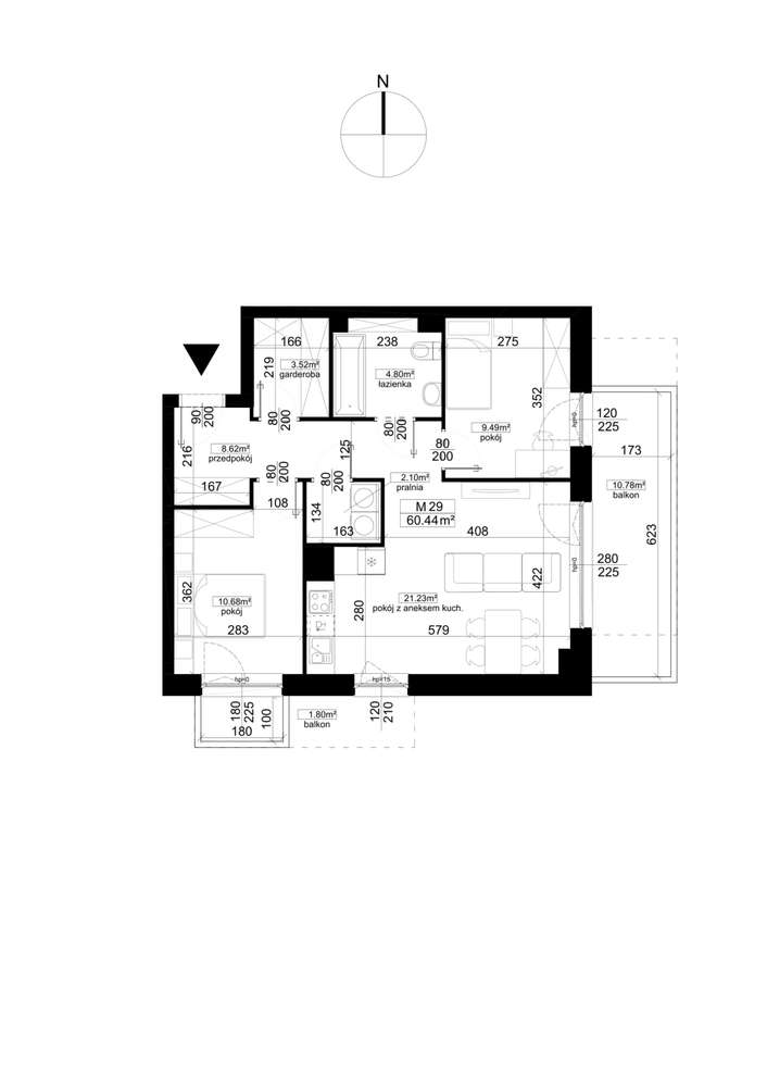 Kalaminta | mieszkanie 3-pok. | 29_ 4 - Pełny obrazek: 2/7