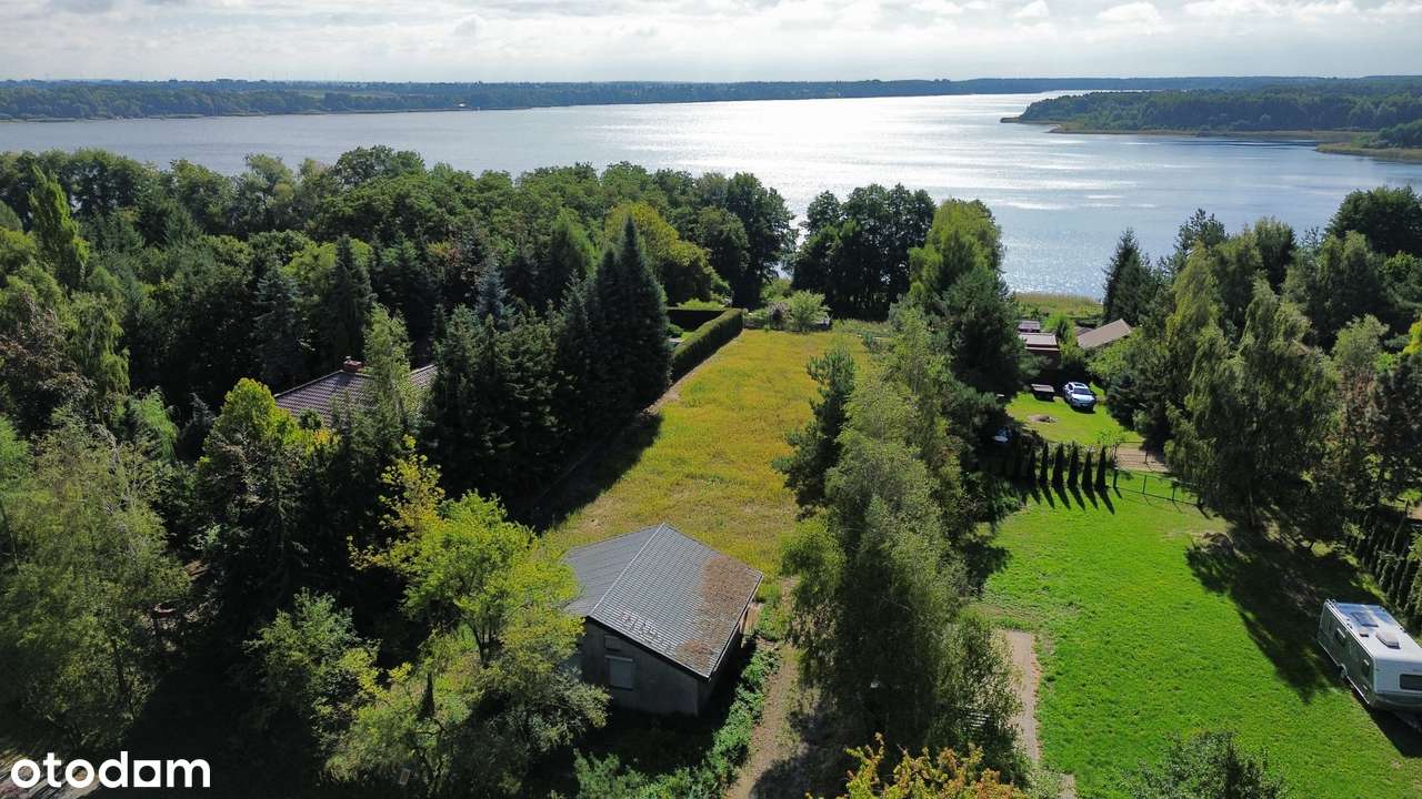 Cudownie położona działka z domkiem i widokiem na jezioro Powidzkie! - Pełny obrazek: 1/15