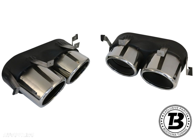 Difuzor Bara Spate cu Ornamente compatibil cu Audi Q5 FY SQ5 Design - 5