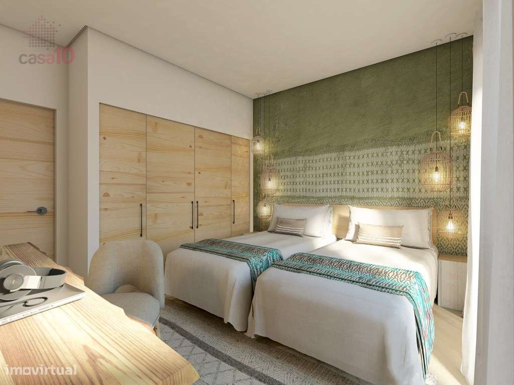 Apartamento T2 para venda em Condomínio Fechado com Piscina, na Nazaré - Grande imagem: 4/13