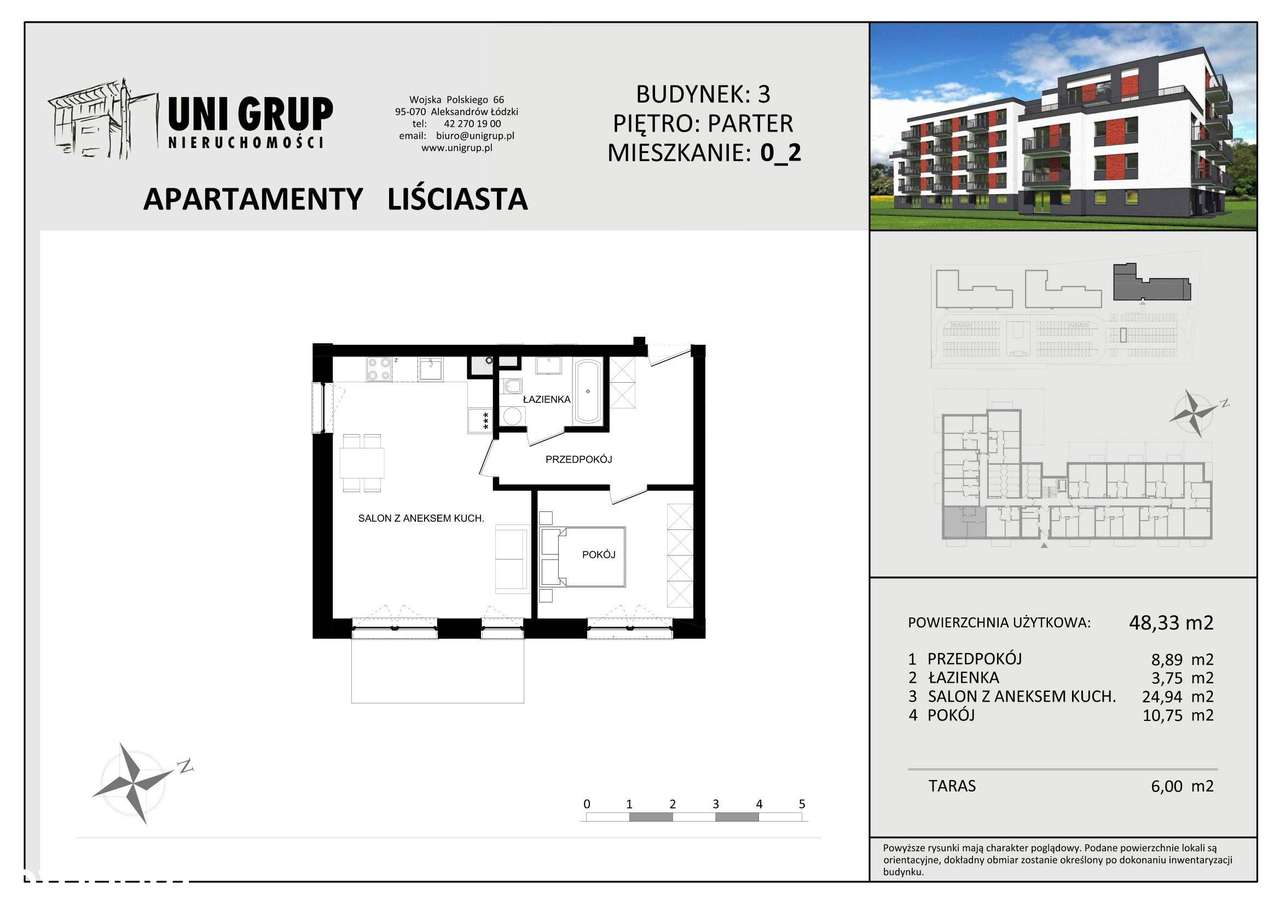 Apartamenty Liściasta | mieszkanie 2-pok. | 2 - Pełny obrazek: 2/7