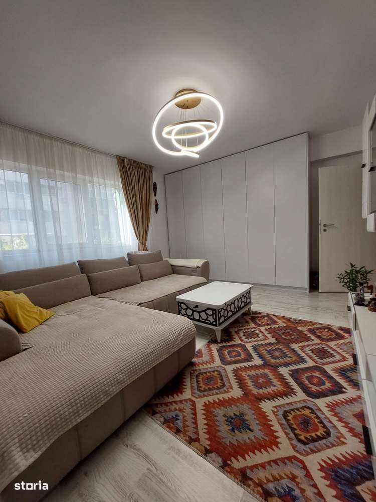 Ap 2 camere + curte, mobilat, utilat, AC, parcare, metrou Berceni - Imagine principală: 1/18