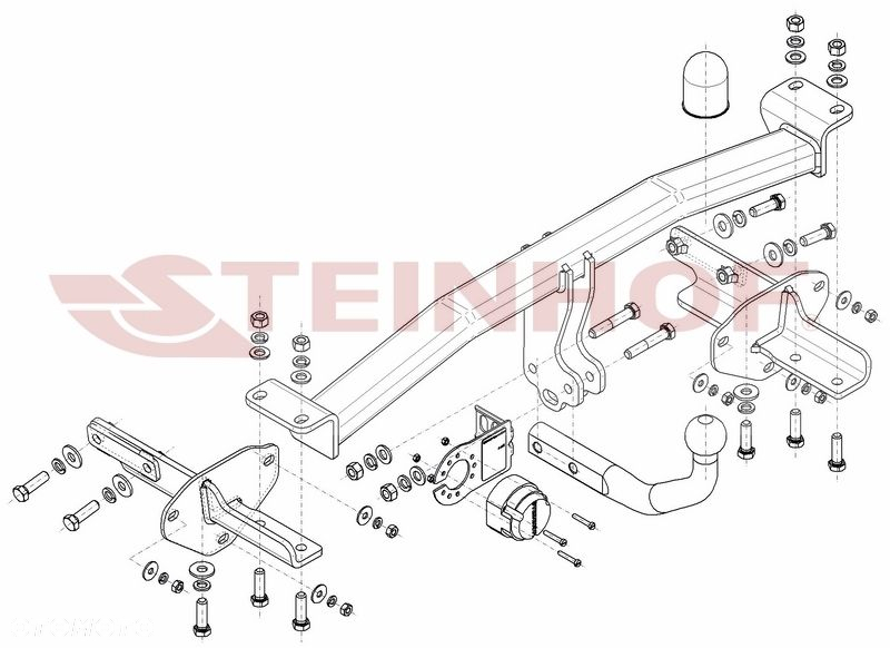 Hak Holowniczy  + MODUŁ 7PIN  do Fiat Tipo Kombi od 2016 - 2