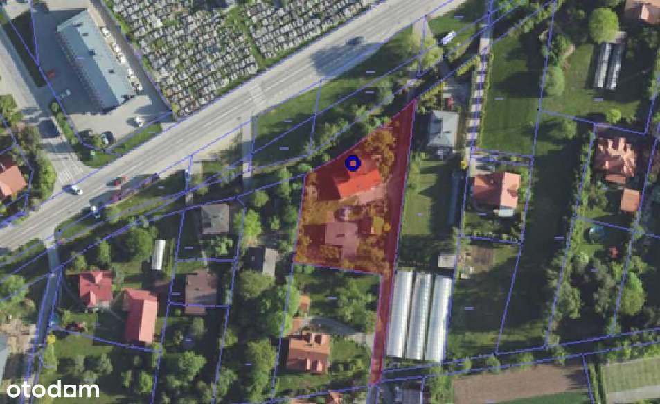 Zabudowana działka przy głównej drodze - Zalesie-0