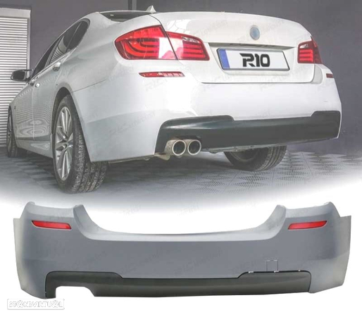 PARA-CHOQUES TRASEIRO PARA BMW F10 10-16 LOOK M-TECH - 1