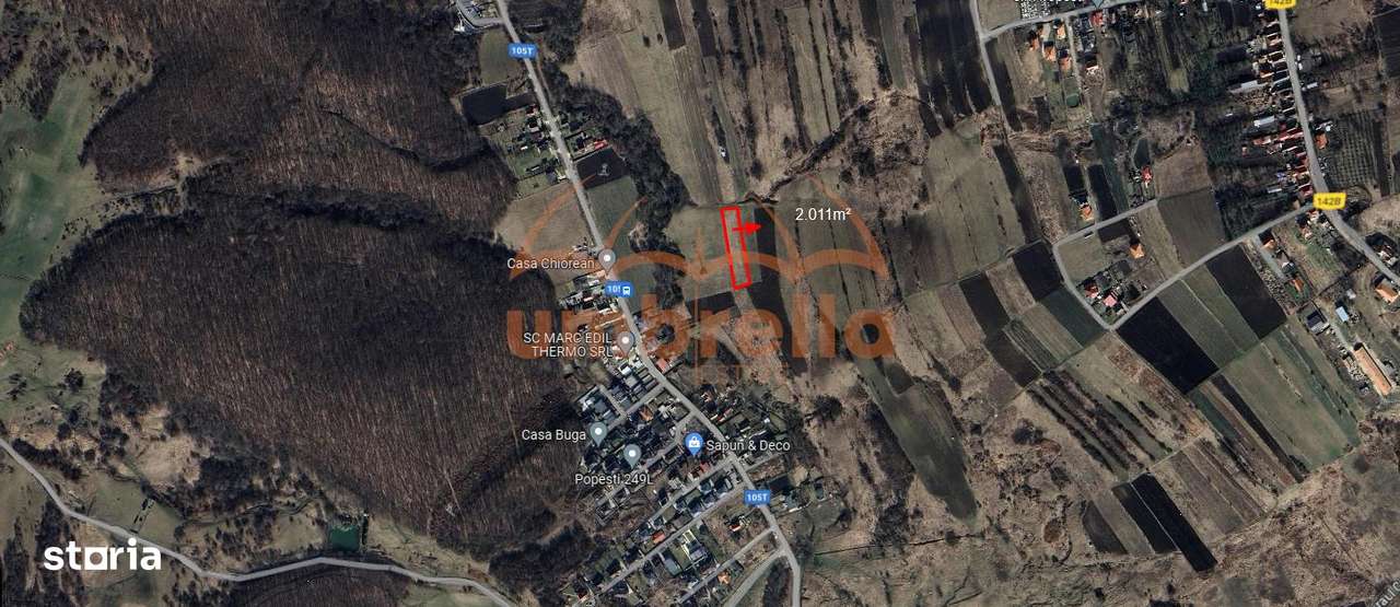 Teren de vanzare extravilan  in Popesti Baciu, jud. Cluj, 2011m² - Imagine principală: 3/3