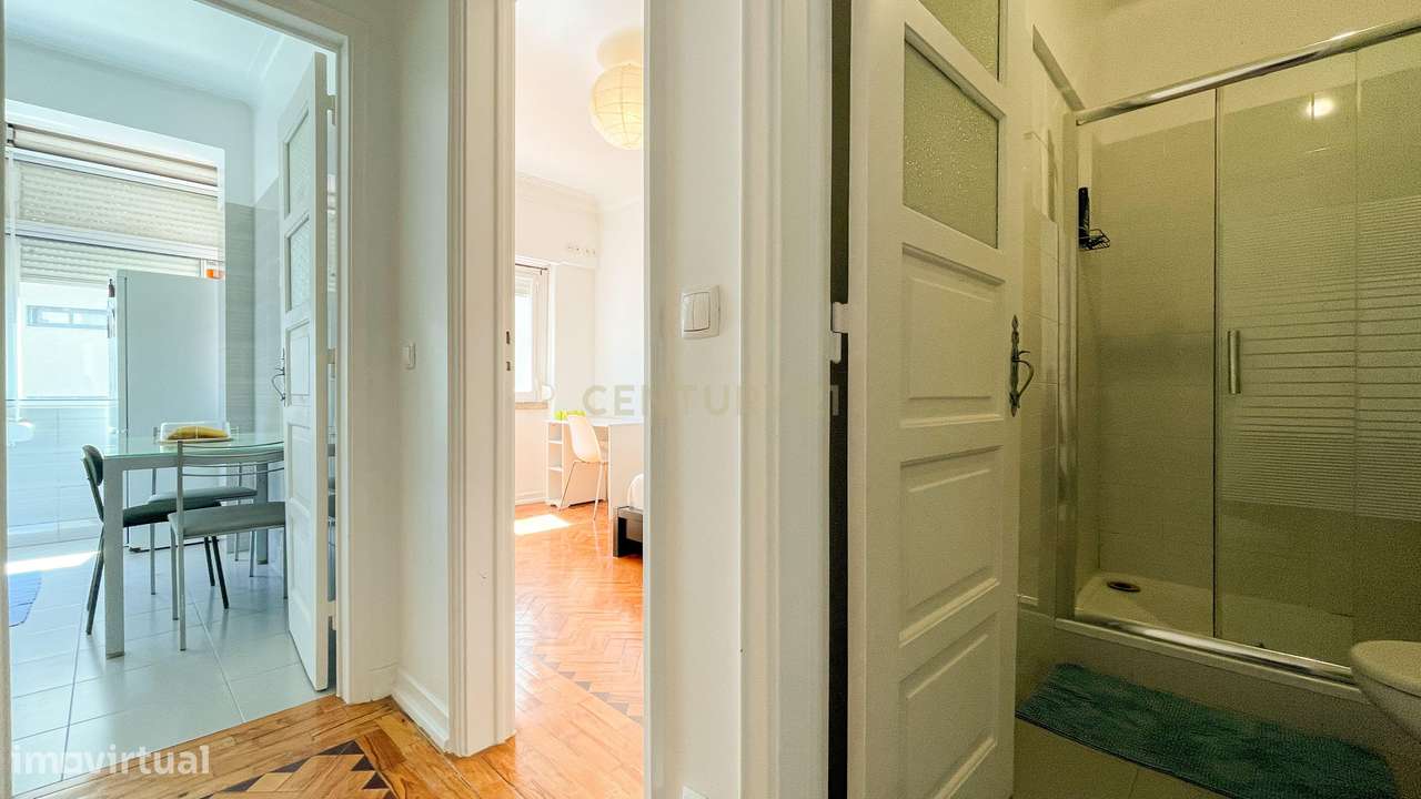 Apartamento T1 convertido em T2 - Remodelado - 10 min Metro-9