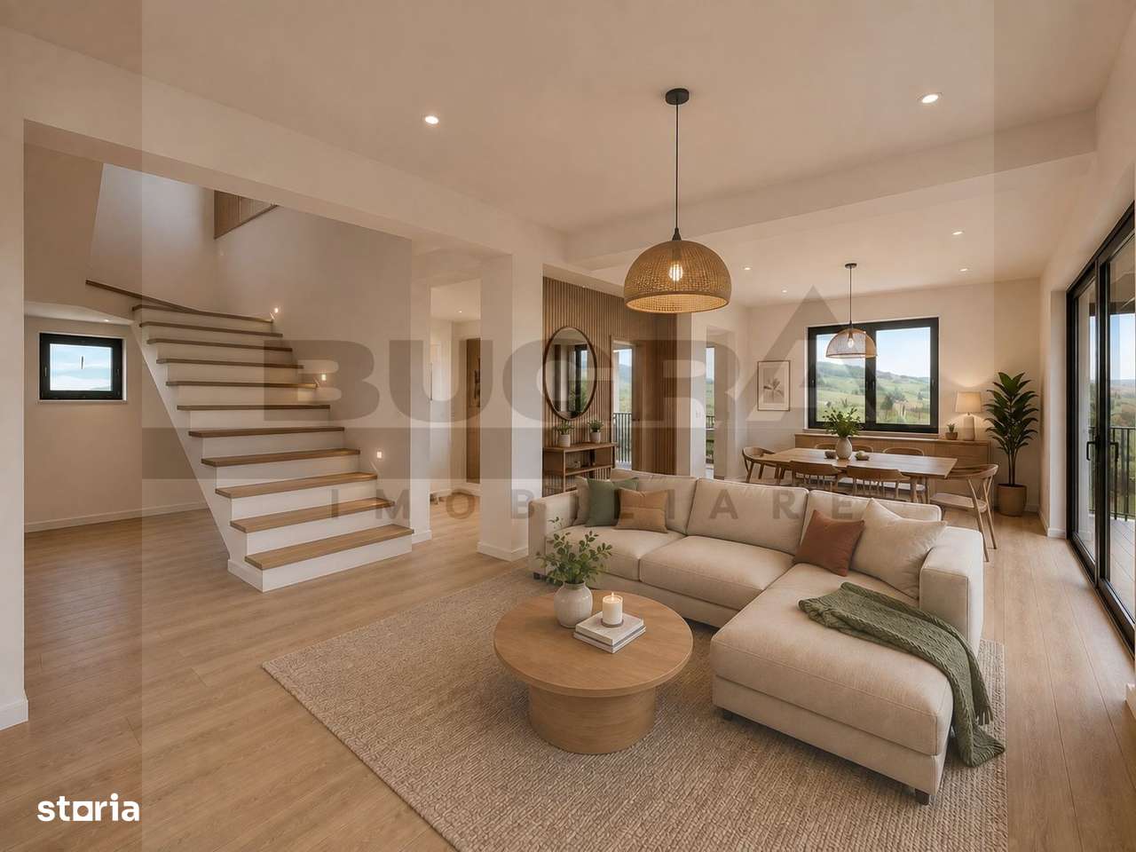 Casa individuala de 120mp, teren 500mp, finisata modern, zona Chinteni-13