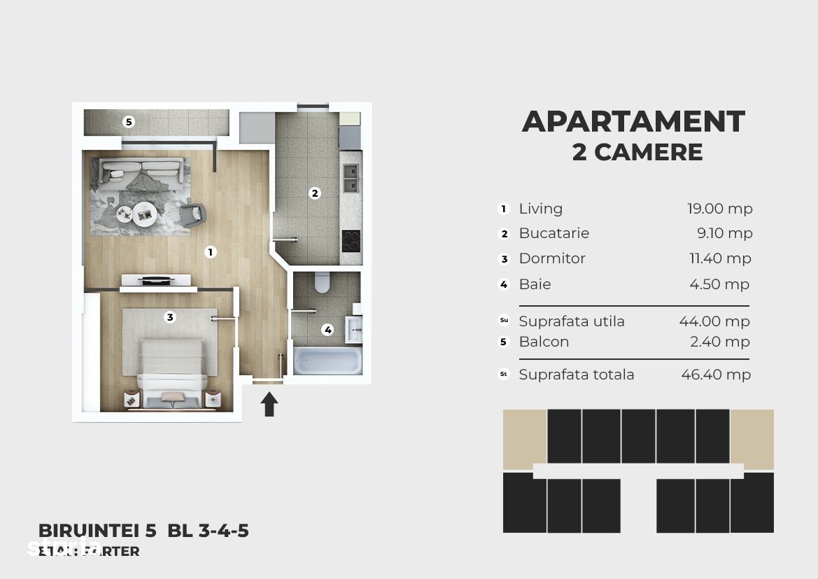 Apartament 2 camere - DECOMANDAT - Metrou Berceni