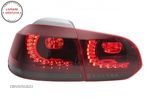 Grila Centrala VW Golf 6 VI (2008-2012) Golf 7 U Design cu Red Strip GTI LED dinam- livrare gratuita - 7