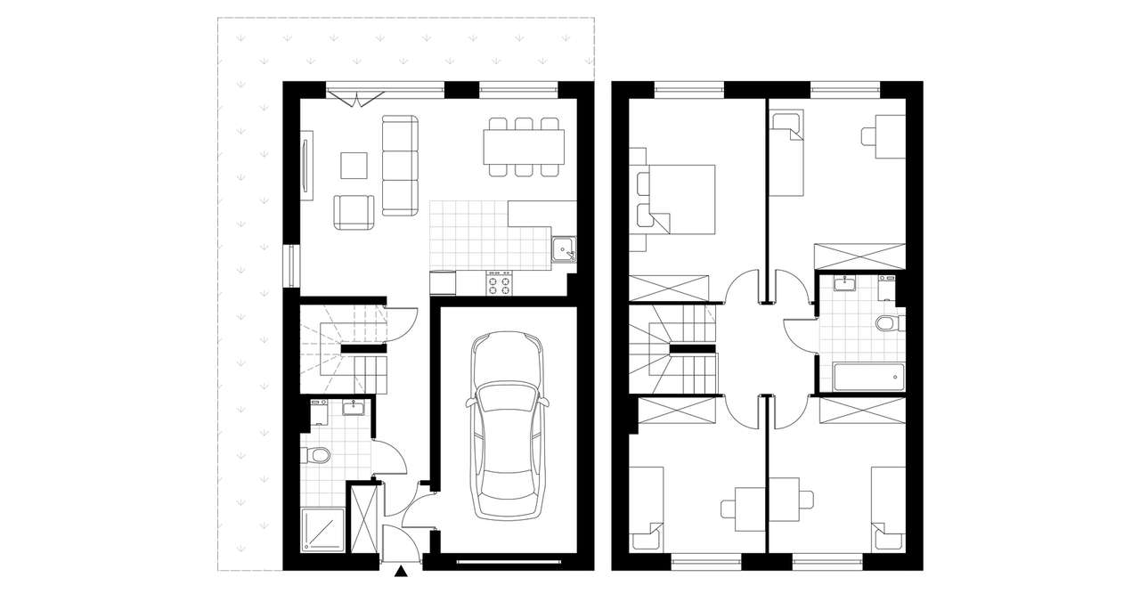 6-pokojowy dom 118m2 + ogródek Bez Pośredników - Pełny obrazek: 2/5