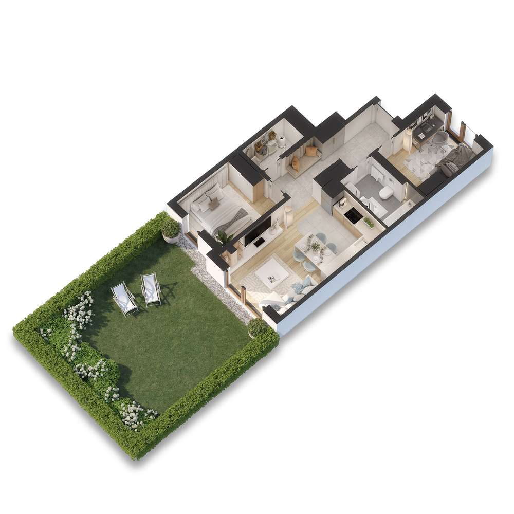 3 pokoje z ogrodem w inwestycji CITY LINE / Bezczynszowe! Schowek!-8