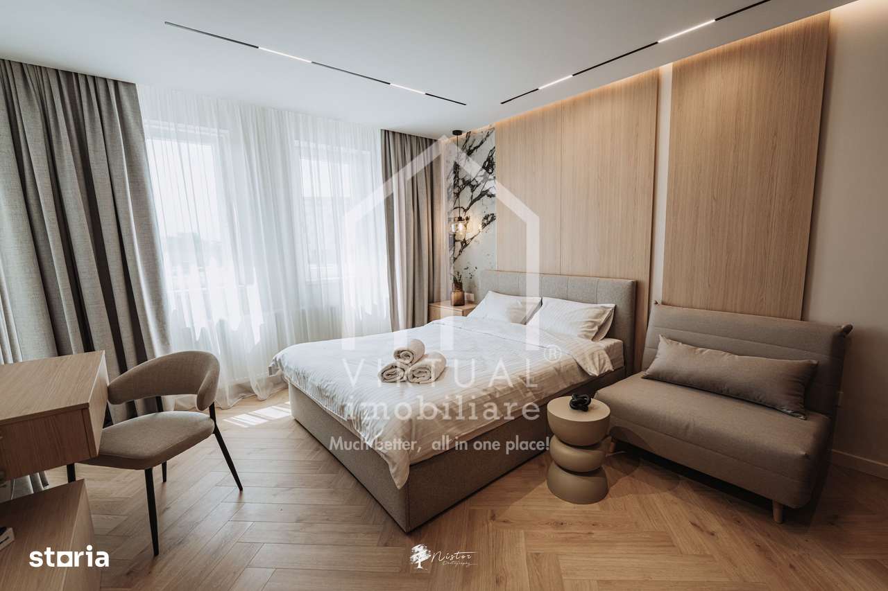 Garsoniera decomandata | LUX |   bloc nou cu lift -priveliste la Munti - Imagine principală: 3/16