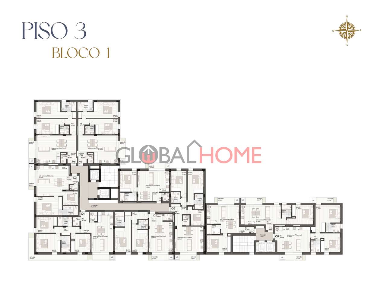 Apartamentos T2 – Empreendimento Oporto Plaza-20