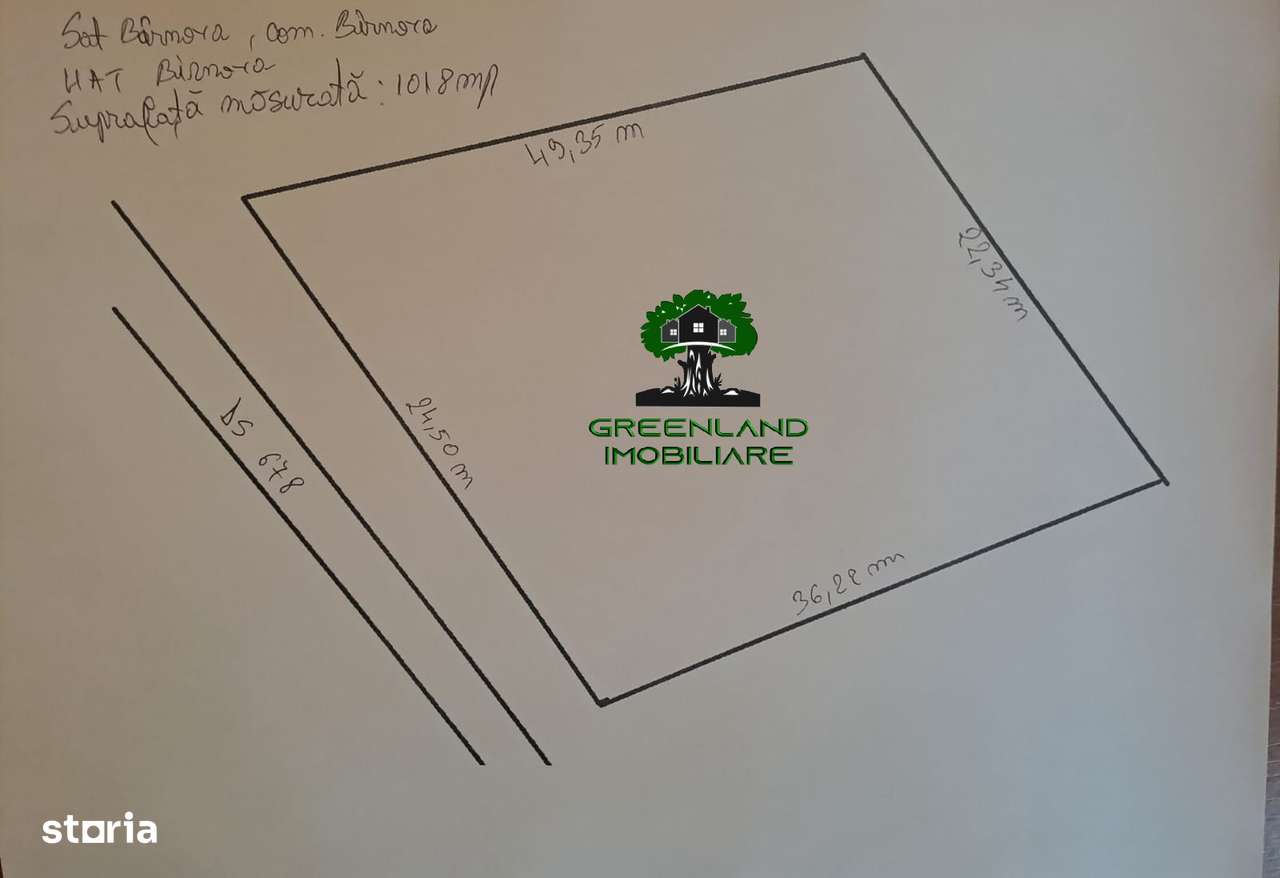 Teren Intravilan 1018 mp, toate UTILITATILE, Barnova, langa Manastire - Imagine principală: 1/1