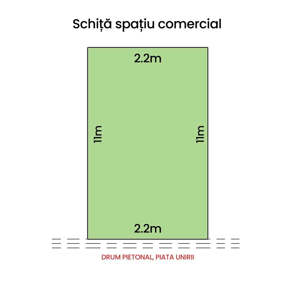 Spațiu comercial de închiriat – Zonă pietonală Piata Unirii - Imagine principală: 1/1