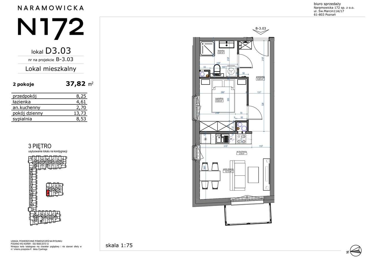 2-pokojowe mieszkanie 37m2 + balkon Bez Prowizji - Pełny obrazek: 2/9