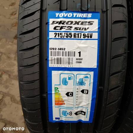 4x 215/55R17 Toyo Proxes CF2 Suv Nowy komplet opon letnich Poznań - 2