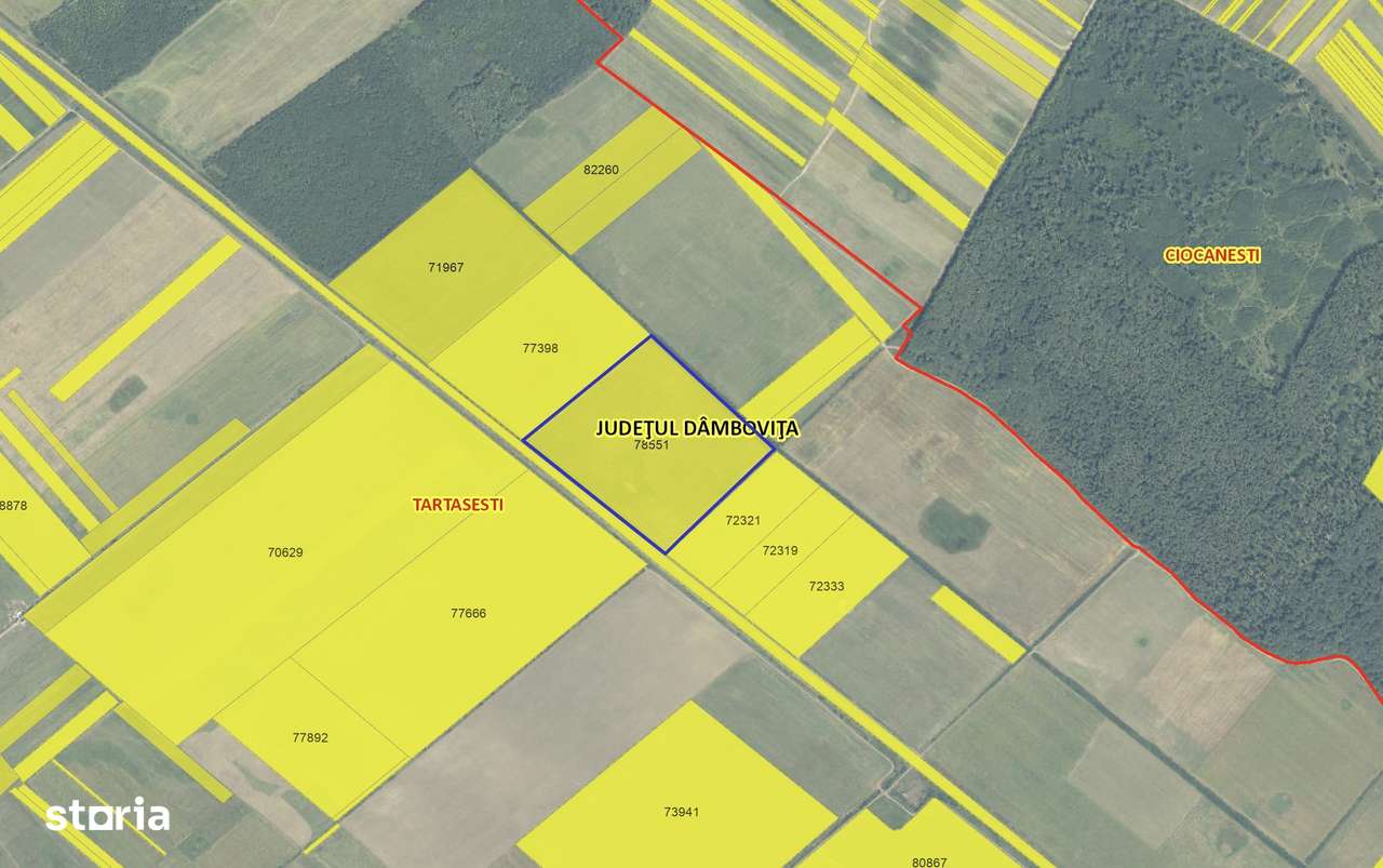 Teren agricol 13,5 hectare | Tartasesti | Ciocanesti | DB - Imagine principală: 2/3